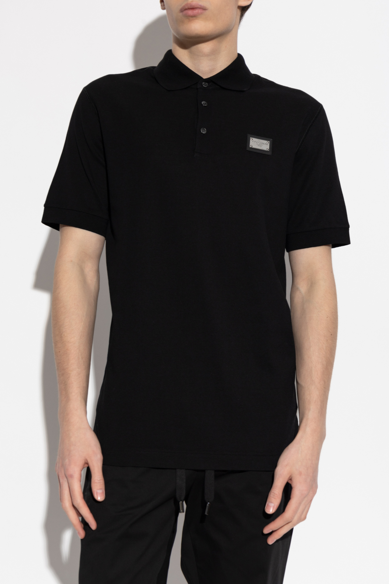 Dolce & Gabbana Polo shirt with logo appliqué | Men's | Vitkac